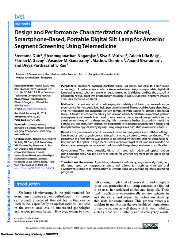 (PDF) Design and Performance Characterization of a Novel, Smartphone ...