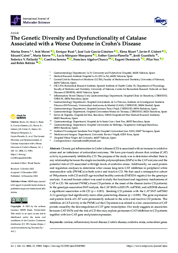(PDF) The Genetic Diversity and Dysfunctionality of Catalase Associated ...