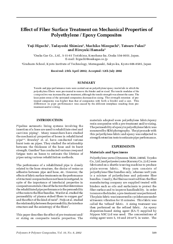(PDF) Effect of fiber surface treatment on the mechanical ...