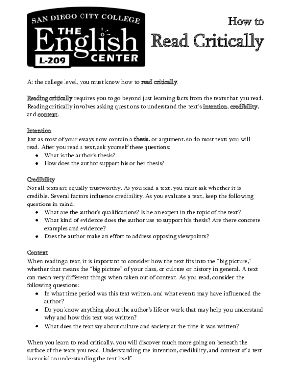  pdf how to read critically