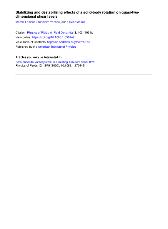 (PDF) Stabilizing and destabilizing effects of a solid-body rotation on ...