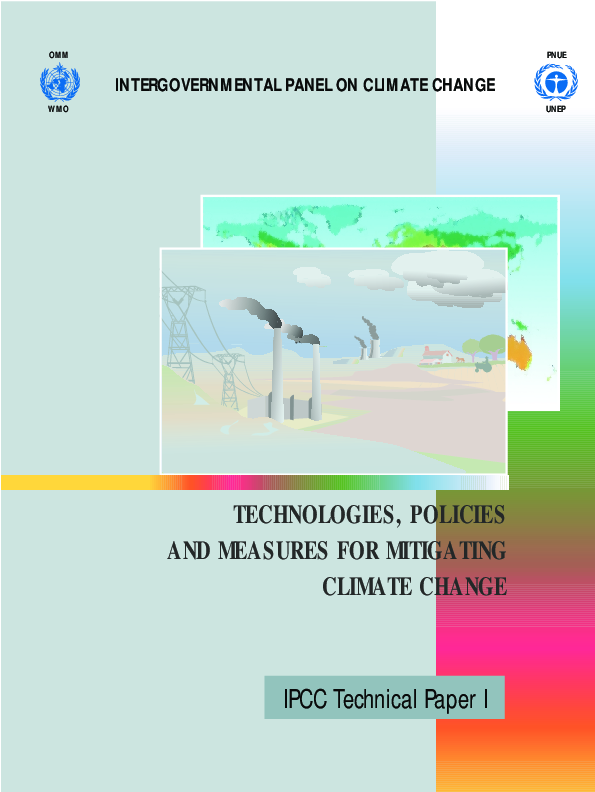(PDF) Technologies, Policies and Measures for Mitigating Climate Change