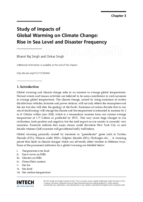 (PDF) Study of Impacts of Global Warming on Climate Change: Rise in Sea ...