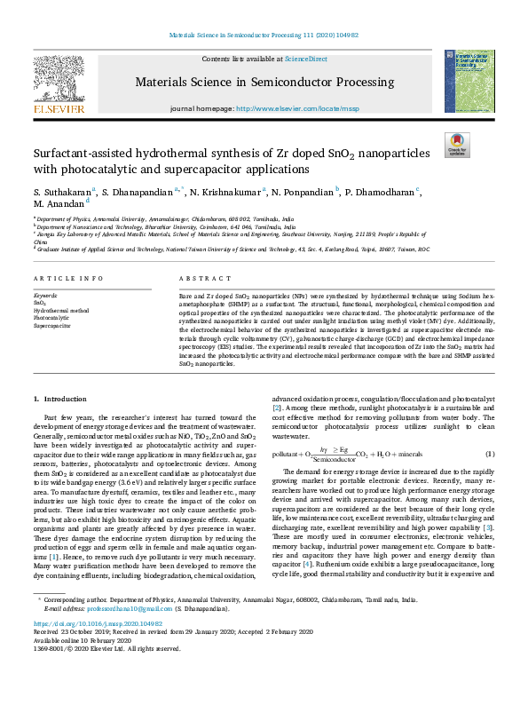 (PDF) Surfactant-Assisted Hydrothermal Synthesis of Hydroxyapatite ...