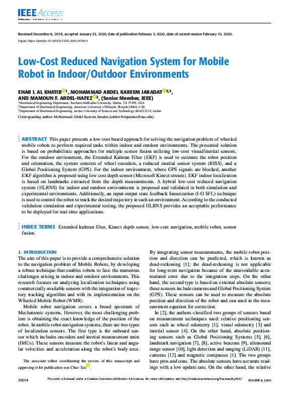 (PDF) Low-Cost Reduced Navigation System for Mobile Robot in Indoor ...