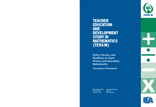 (PDF) Teacher education and development study in mathematics (TEDS-M ...