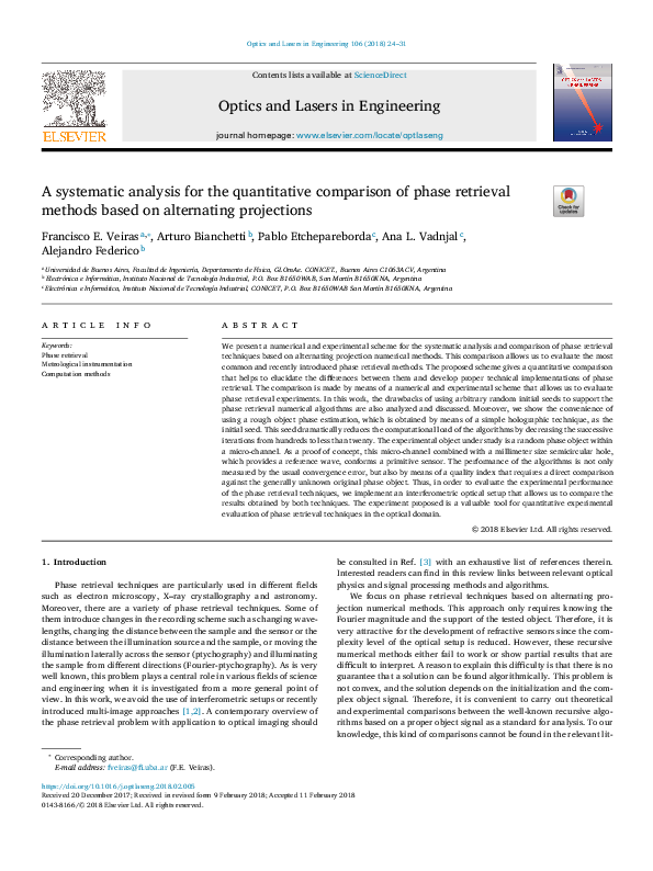 (PDF) A systematic analysis for the quantitative comparison of phase ...