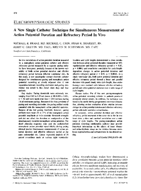 (PDF) A new single catheter technique for simultaneous measurement of ...