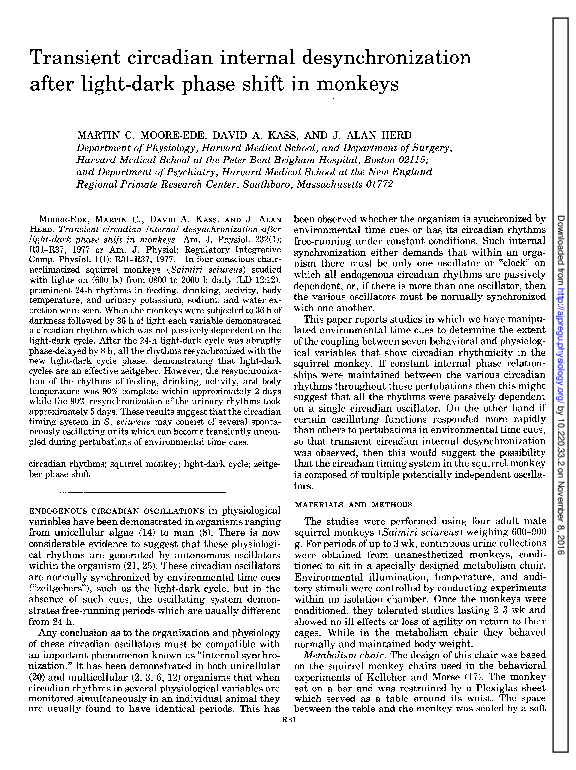 (PDF) Transient circadian internal desynchronization after light-dark ...