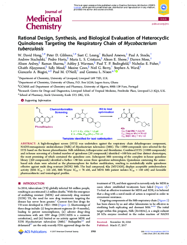 (PDF) Rational Design, Synthesis, and Biological Evaluation of ...