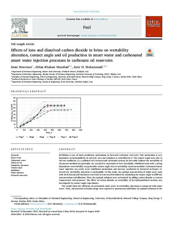 (PDF) Effects of ions and dissolved carbon dioxide in brine on ...