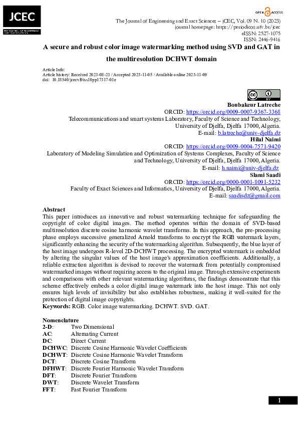 (PDF) A secure and robust color image watermarking method using SVD and ...