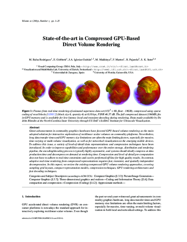 (PDF) State-of-the-Art in Compressed GPU-Based Direct Volume Rendering