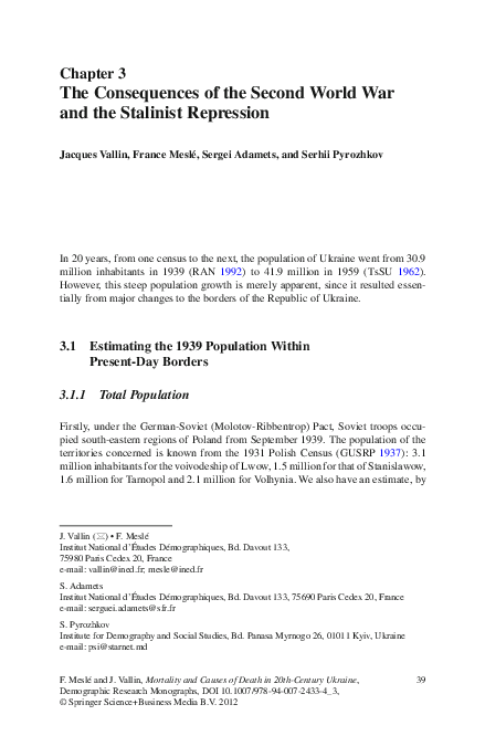 (PDF) The Consequences of the Second World War