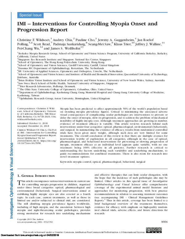 (PDF) IMI – Interventions for Controlling Myopia Onset and Progression ...
