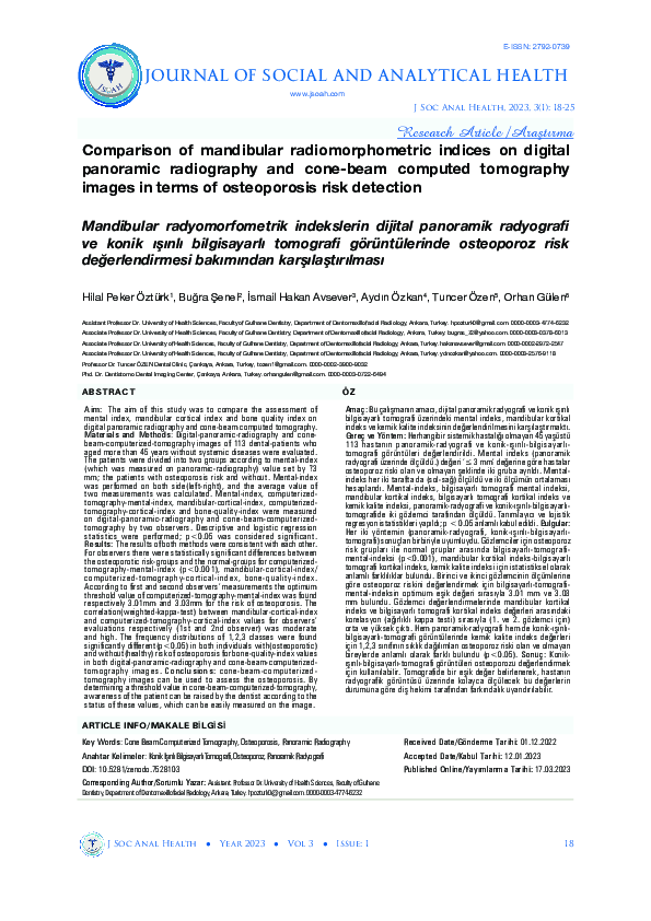 (PDF) Comparison of mandibular radiomorphometric indices on digital ...