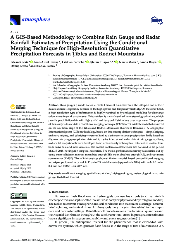 (PDF) A GIS-Based Methodology to Combine Rain Gauge and Radar Rainfall ...