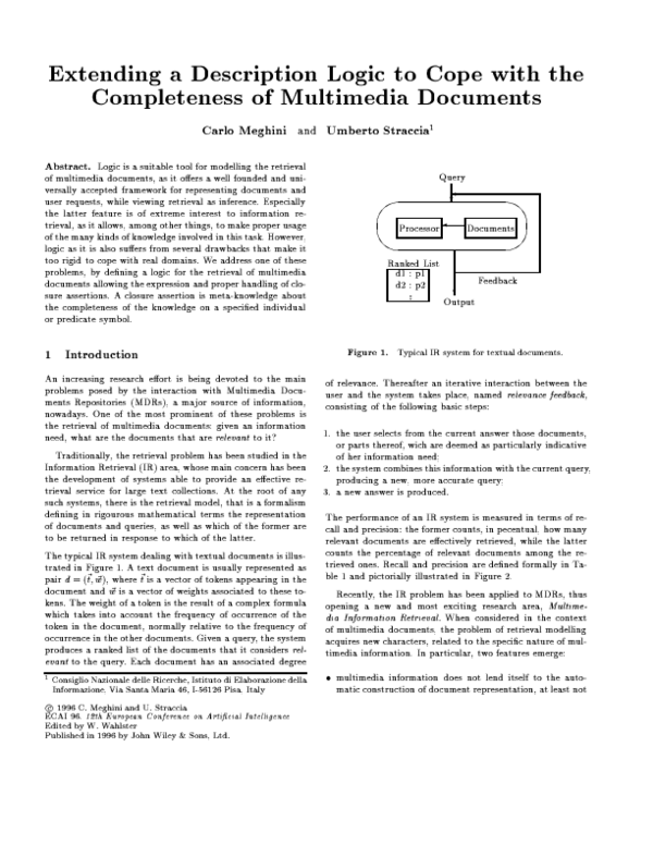(PDF) Extending a description logic to cope with the completeness of ...