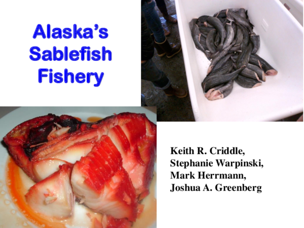 Alaska’s Sablefish Fishery