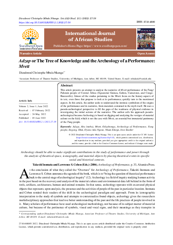 (PDF) Adzap or The Tree of Knowledge and the Archeology of a ...