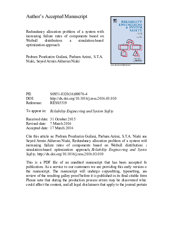 (PDF) Redundancy allocation problem of a system with increasing failure ...