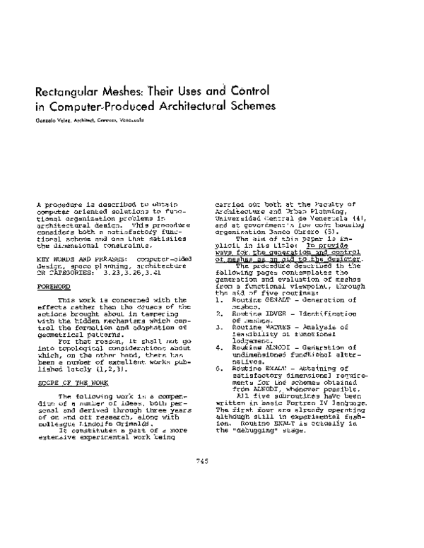 (PDF) Rectangular meshes