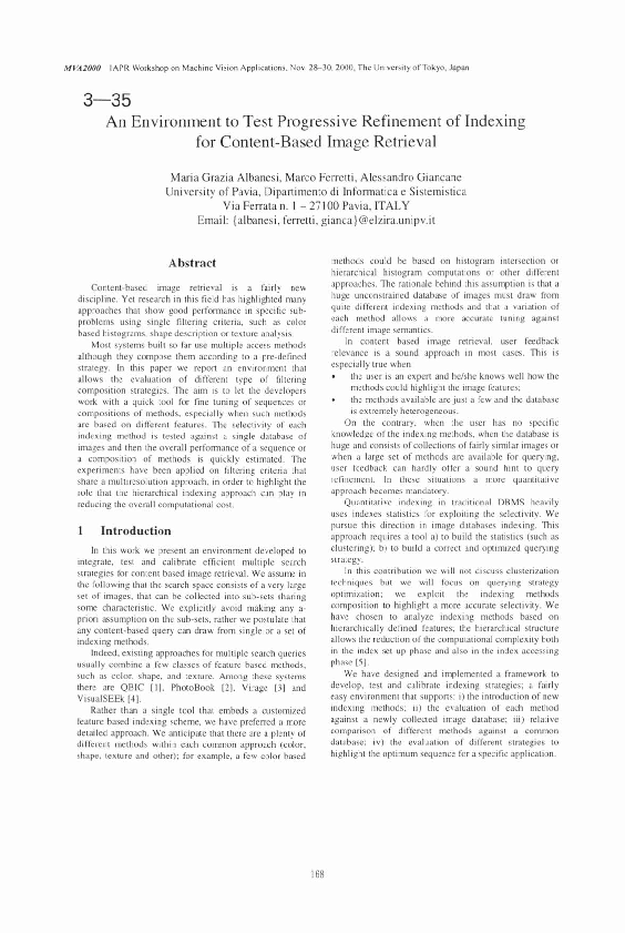 (PDF) An Environment to Test Progressive Refinement of Indexing for ...