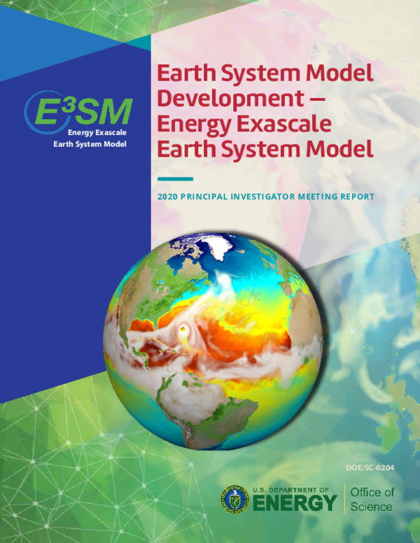 (PDF) DOE ESMD-E3SM 2020 Principal Investigator Meeting Report