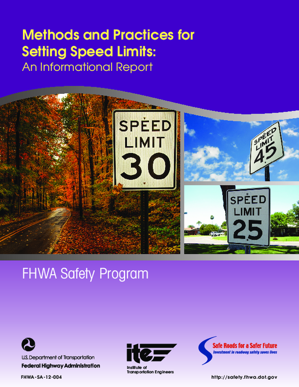 (PDF) Methods and Practices for Setting Speed Limits: An Informational ...