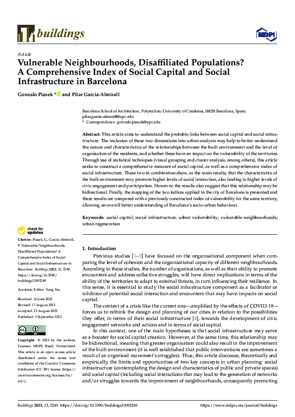 (PDF) Vulnerable Neighbourhoods, Disaffiliated Populations? A ...