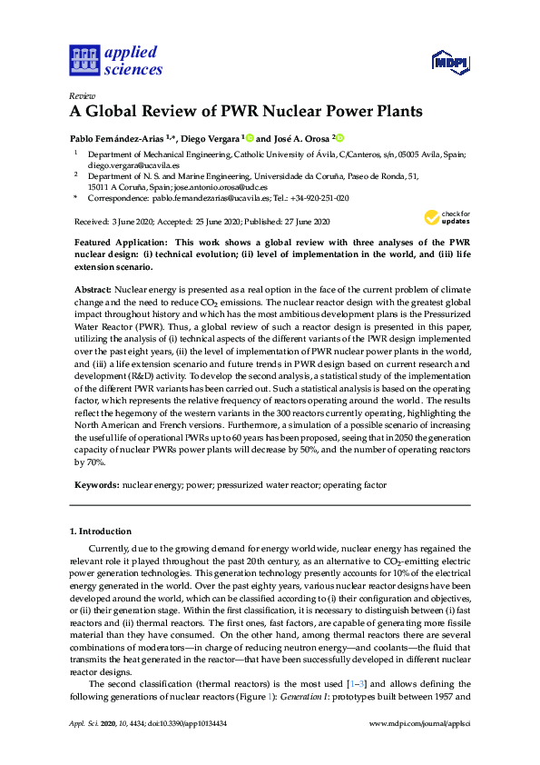 (PDF) A Global Review of PWR Nuclear Power Plants