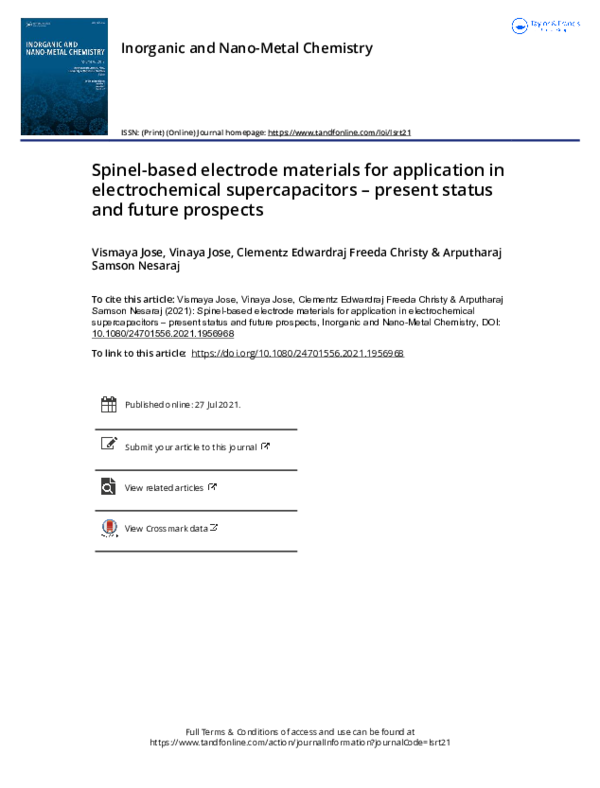 (PDF) Spinel-based electrode materials for application in ...