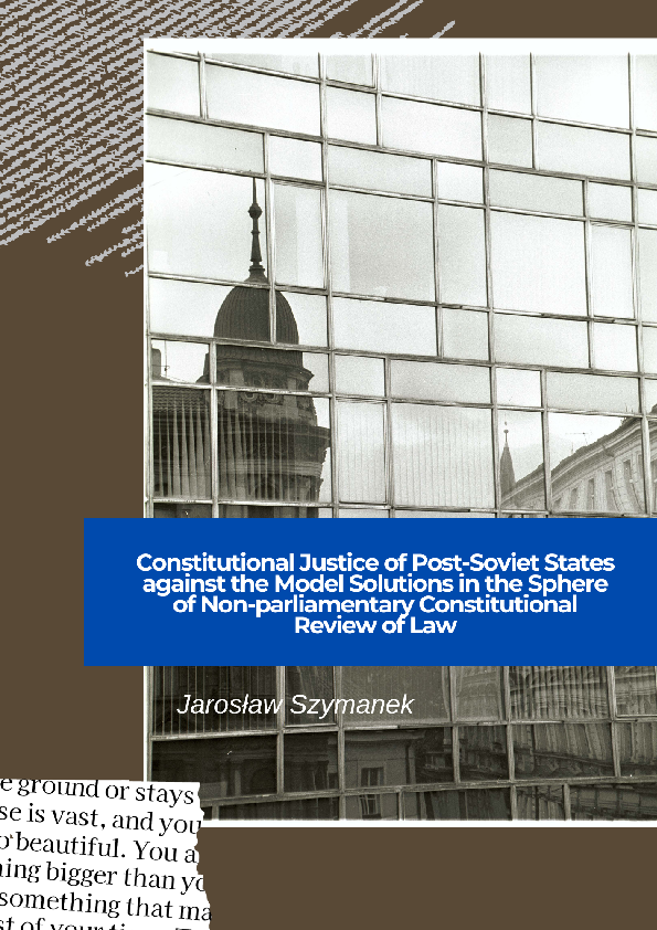 (PDF) Constitutional Justice of Post-Soviet States against the Model ...