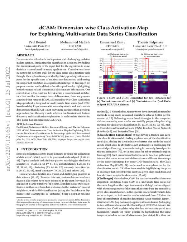 (PDF) dCAM: Dimension-wise Class Activation Map for Explaining ...