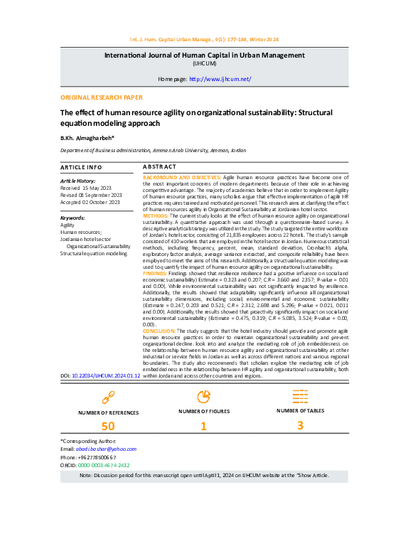 (PDF) The effect of human resource agility on organizational ...