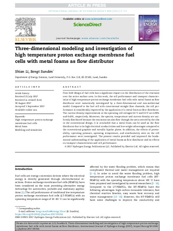 (PDF) Three-dimensional modeling and investigation of the flow around a ...