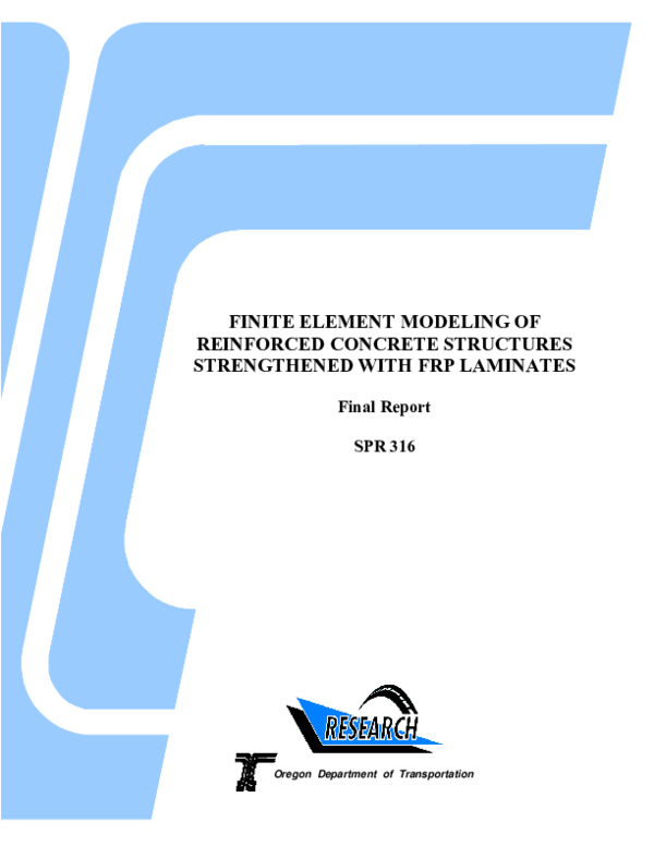 (PDF) Finite element modeling of reinforced concrete structures ...