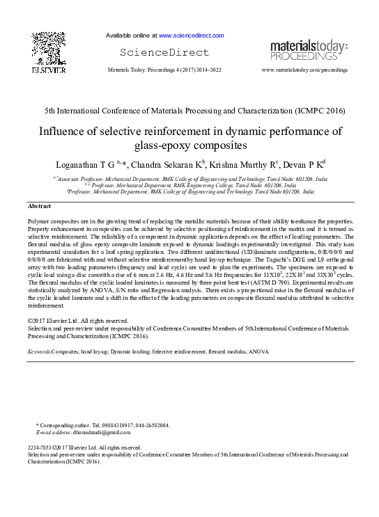 (PDF) Influence of selective reinforcement in dynamic performance of ...