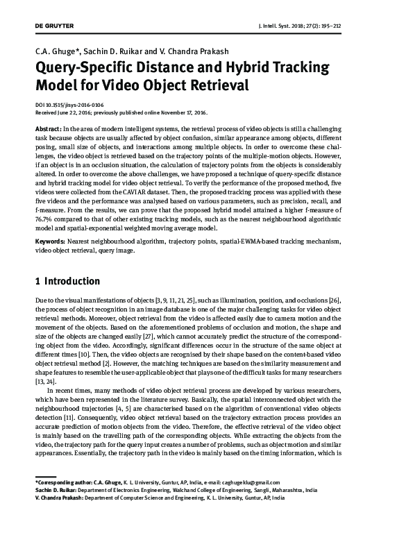 (PDF) Query-Specific Distance and Hybrid Tracking Model for Video ...