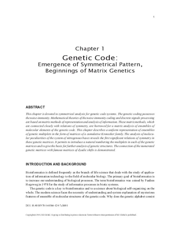 (PDF) Genetic Code