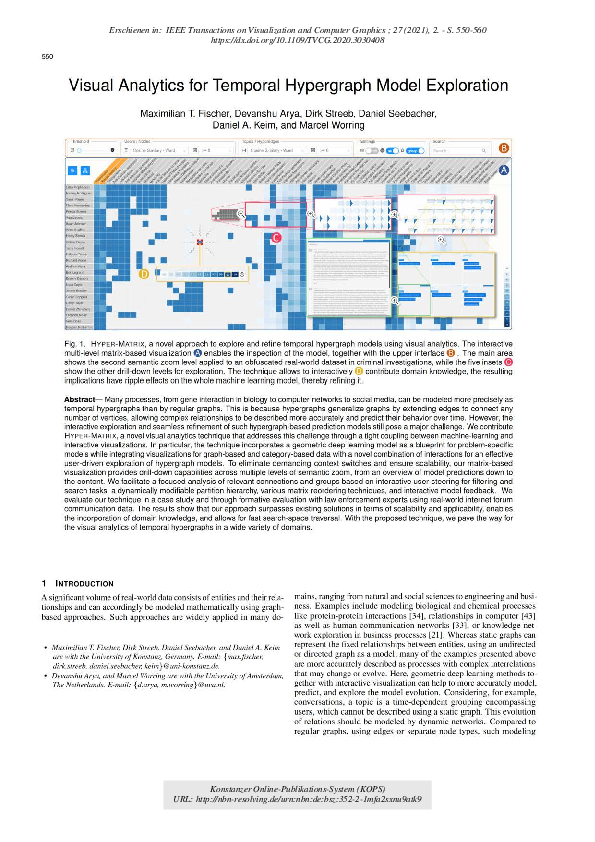 (PDF) Visual Analytics for Temporal Hypergraph Model Exploration