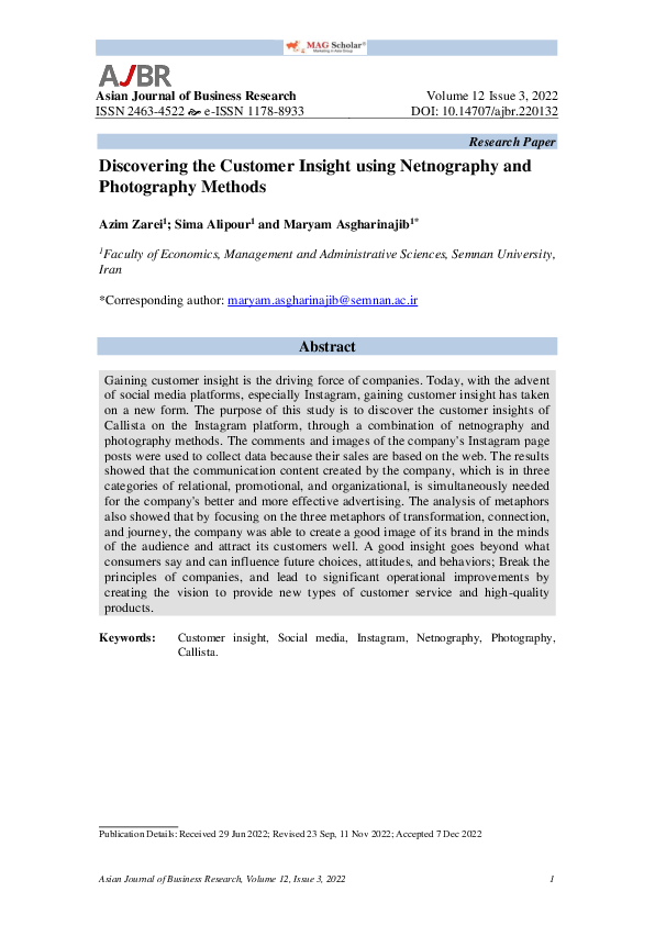 (PDF) Discovering the Customer Insight using Netnography and ...
