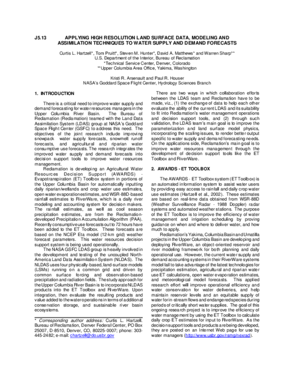 (PDF) … Applying High Resolution Land Surface Data, Modeling and ...