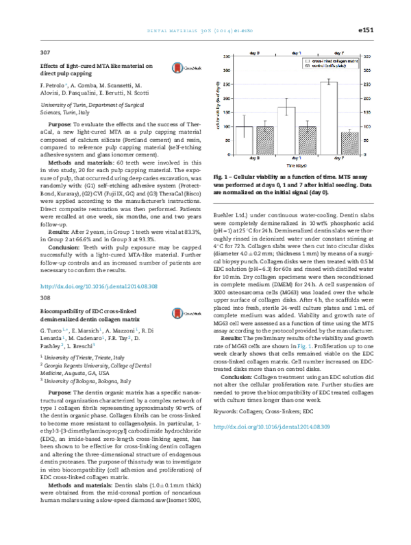 (PDF) Effects of light-cured MTA like material on direct pulp capping