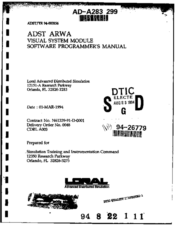 (PDF) ADST ARWA Visual System Module Software Programmer's Manual