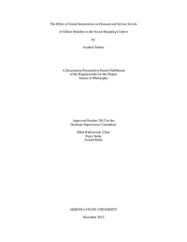 (PDF) The effect of social interactions on demand and service levels of ...