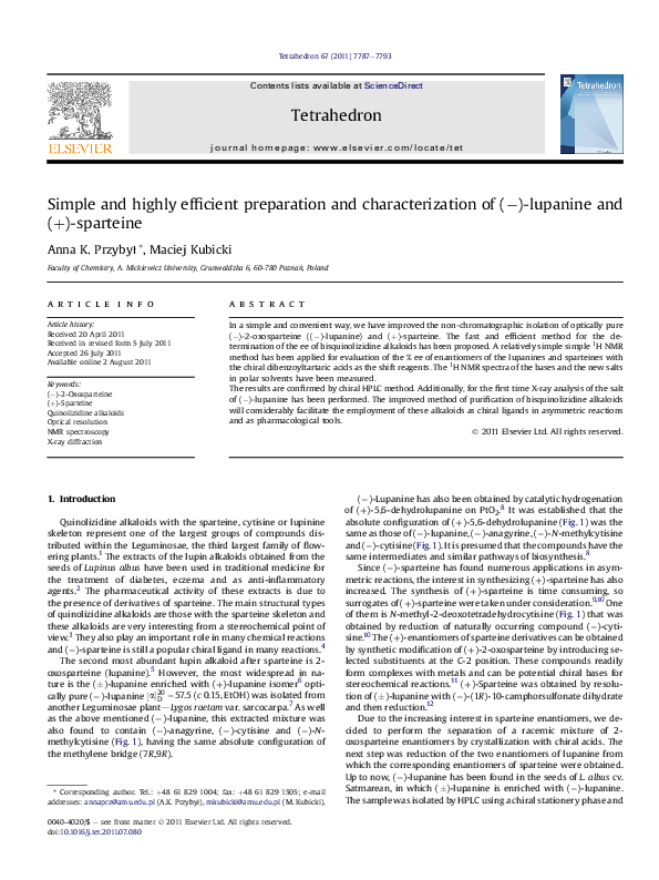 (PDF) Simple and highly efficient preparation and characterization of ...