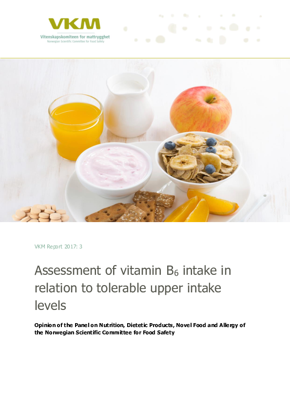 (PDF) Assessment of Vitamin B6 Intake in Relation to Tolerable Upper