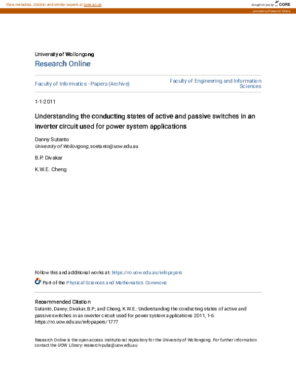 (PDF) Understanding the conducting states of active and passive ...