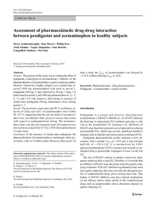 drug interaction between gabapentin and tylenol